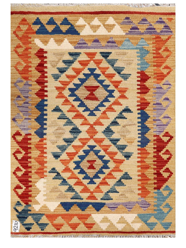 Maimana Afghanistan Kilim Rug - 115 x 81 cm
