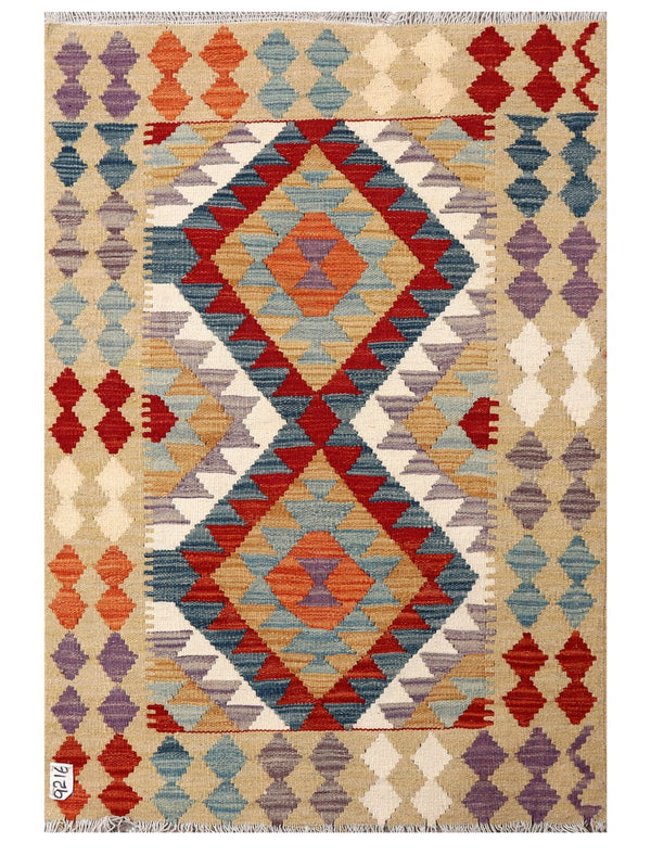 Maimana Afghanistan Kilim Rug - 124 x 85 cm