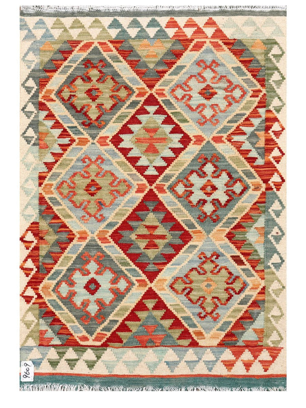 Maimana Afghanistan Kilim Rug - 117 x 81 cm