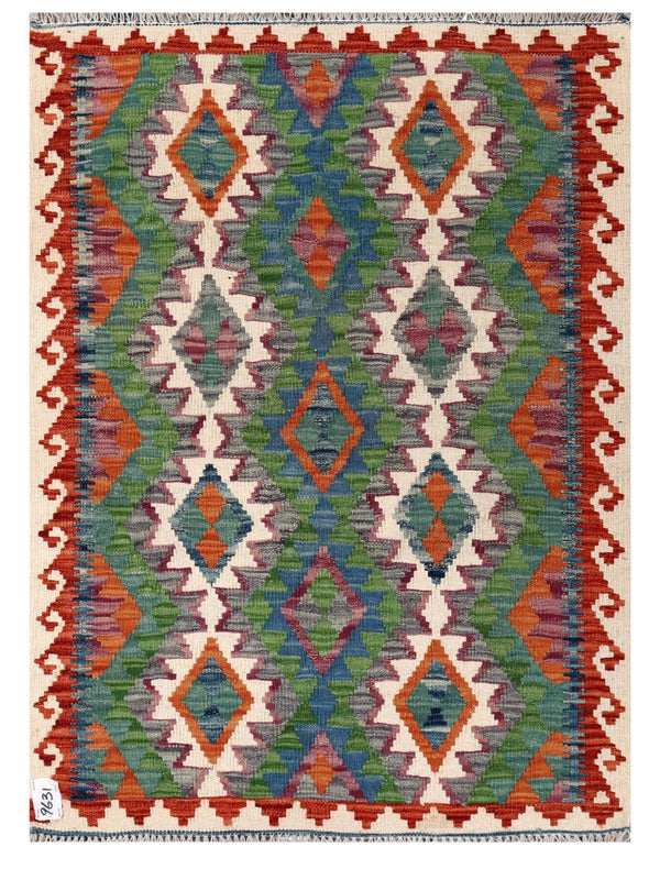 Maimana Afghanistan Kilim Rug - 120 x 87 cm