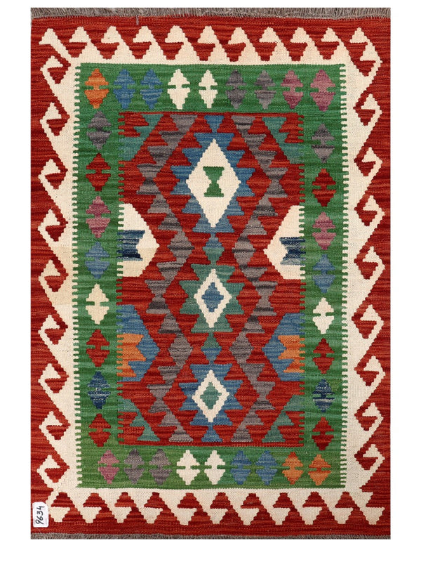 Maimana Afghanistan Kilim Rug - 121 x 82 cm