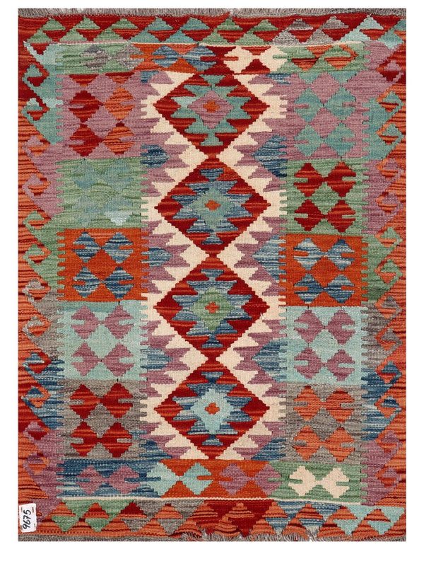 Maimana Afghanistan Kilim Rug - 118 x 86 cm