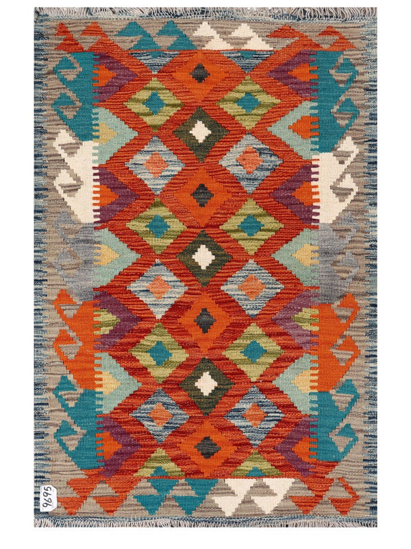 Maimana Afghanistan Kilim Rug - 121 x 80 cm