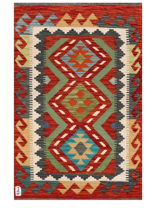 Maimana Afghanistan Kilim Rug - 120 x 78 cm