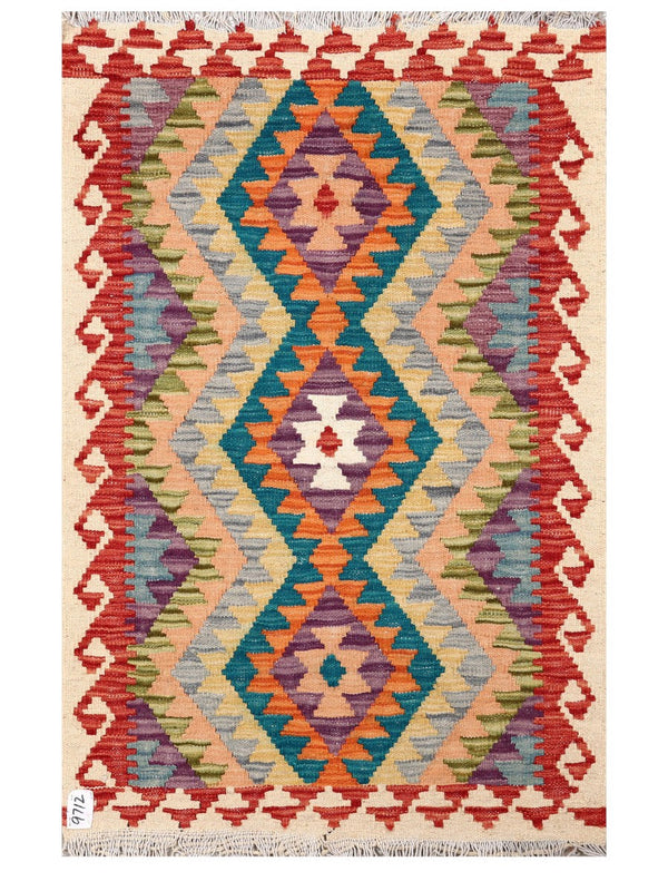 Maimana Afghanistan Kilim Rug - 121 x 78 cm