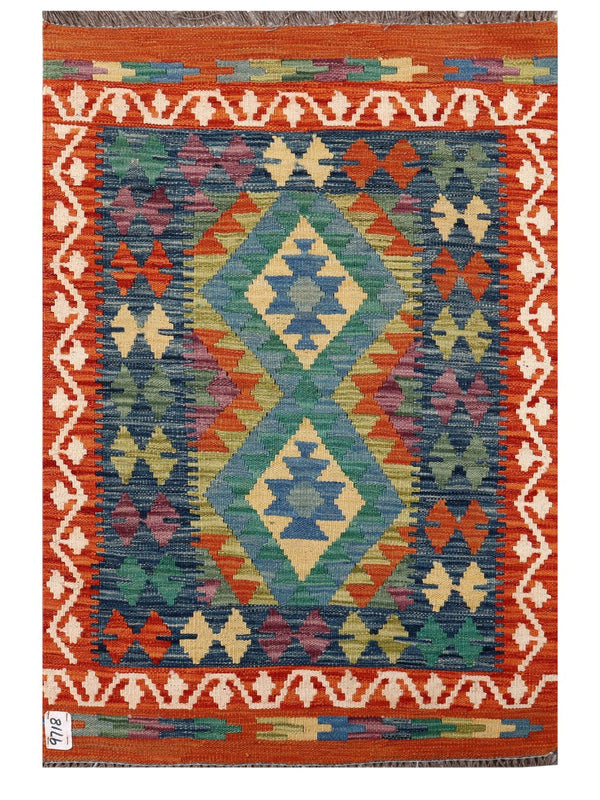 Maimana Afghanistan Kilim Rug - 116 x 79 cm