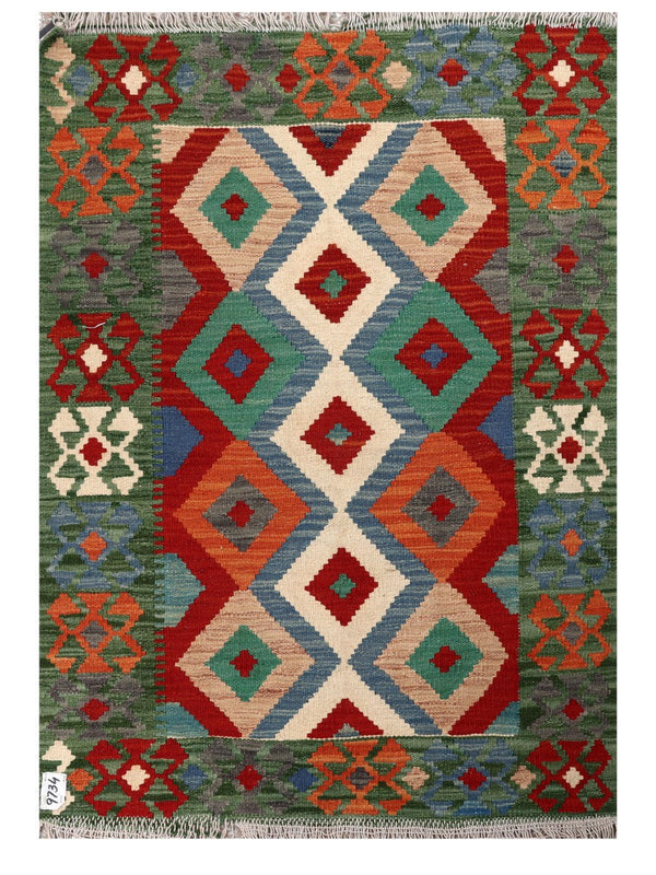 Maimana Afghanistan Kilim Rug - 123 x 86 cm