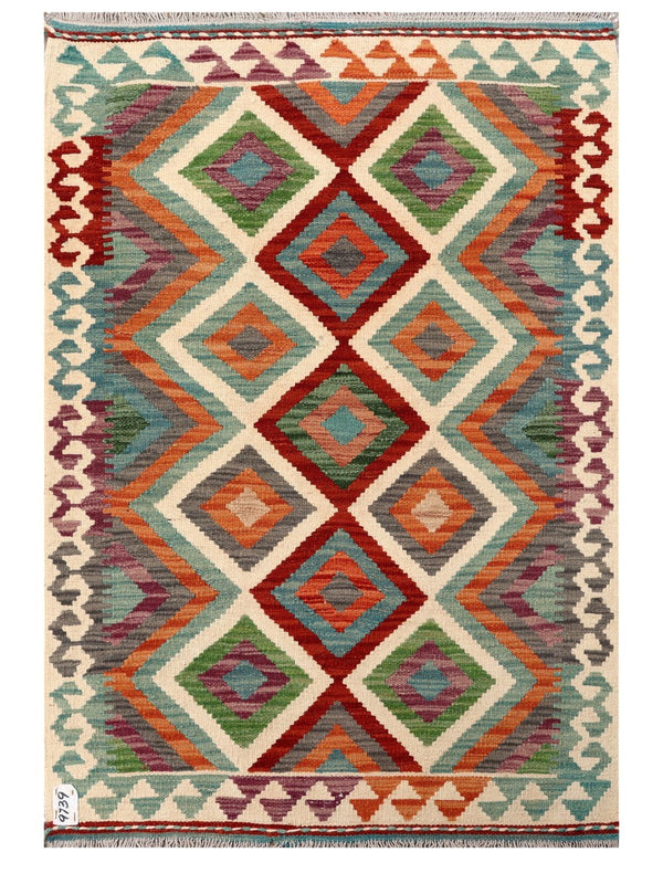 Maimana Afghanistan Kilim Rug - 122 x 84 cm