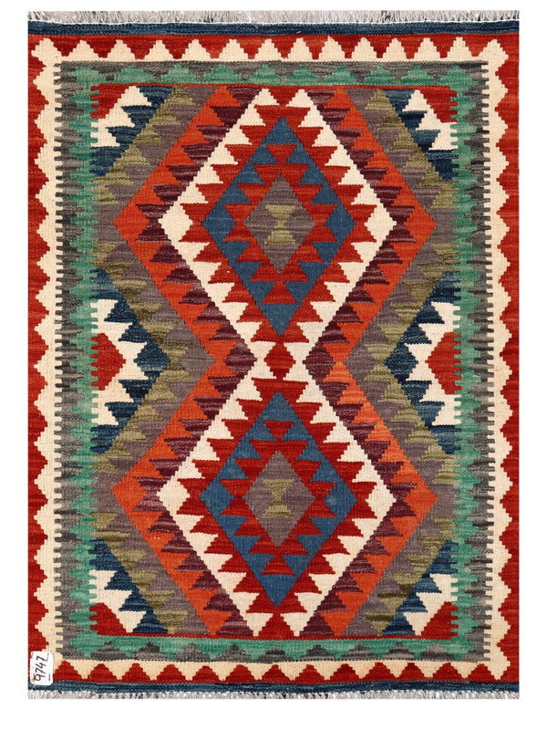 Maimana Afghanistan Kilim Rug - 119 x 85 cm