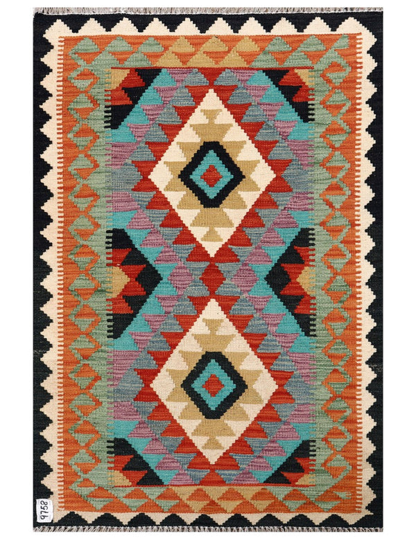 Maimana Afghanistan Kilim Rug - 129 x 86 cm