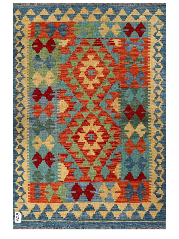 Maimana Afghanistan Kilim Rug - 124 x 84 cm