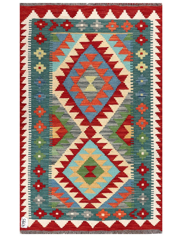 Maimana Afghanistan Kilim Rug - 123 x 76 cm