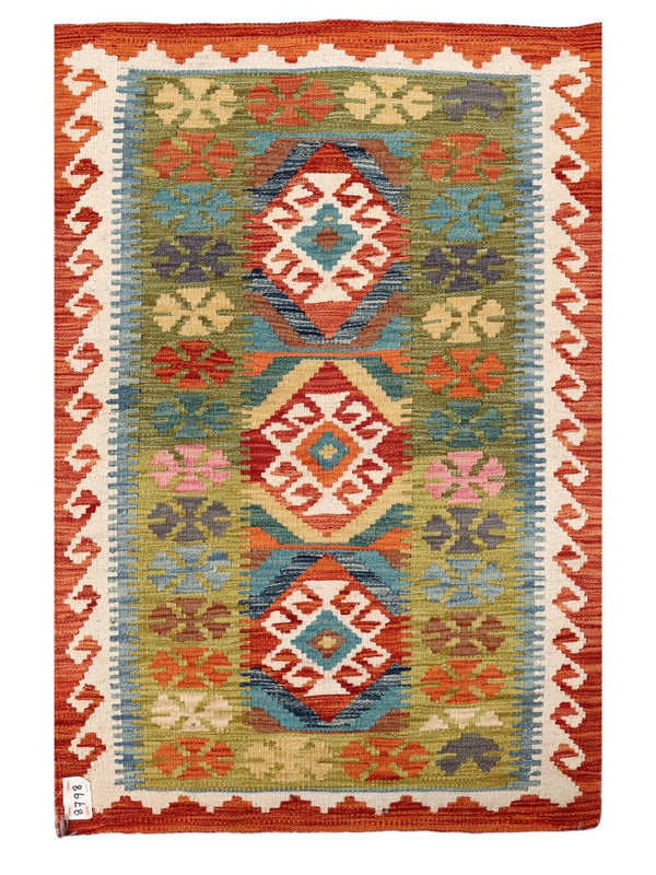 Maimana Afghanistan Kilim Rug - 124 x 82 cm