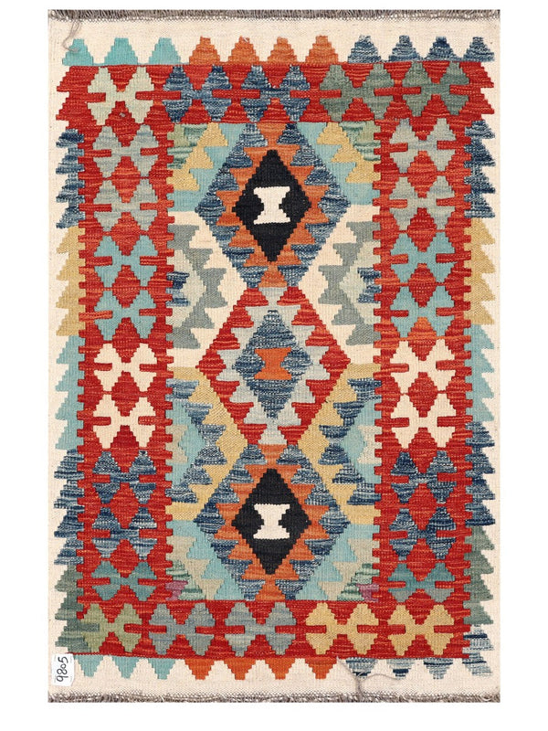 Maimana Afghanistan Kilim Rug - 121 x 79 cm