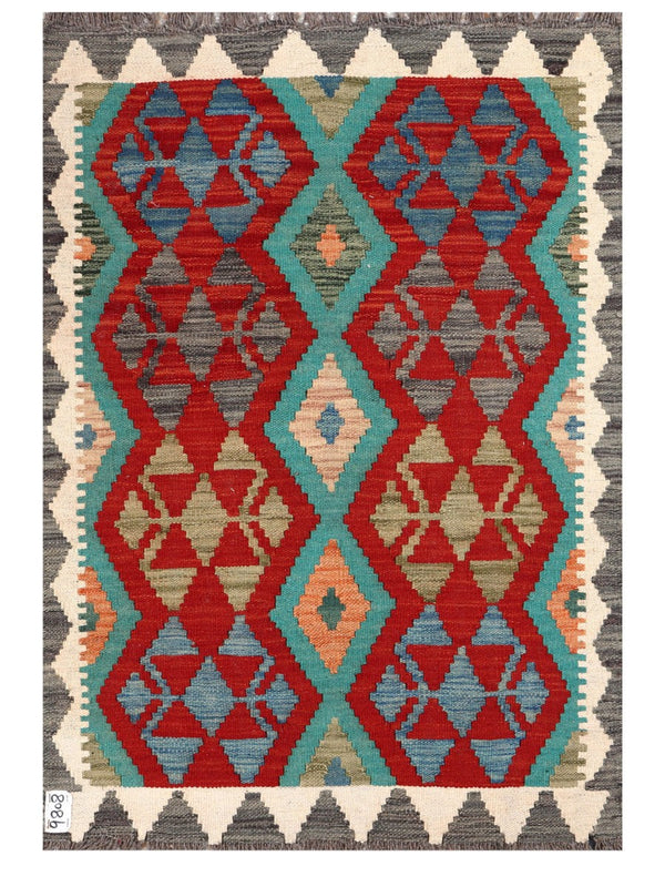 Maimana Afghanistan Kilim Rug - 120 x 83 cm