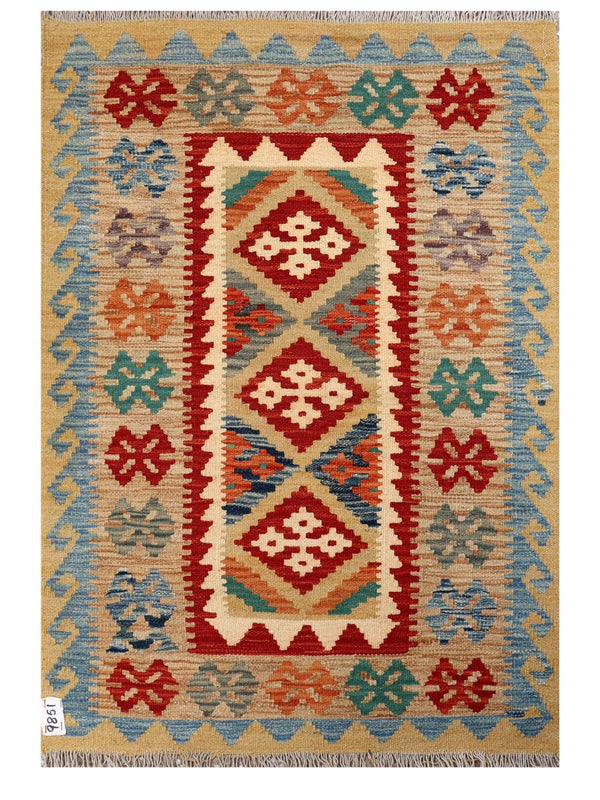 Maimana Afghanistan Kilim Rug - 124 x 85 cm