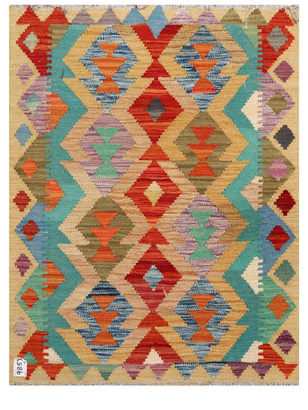 Maimana Afghanistan Kilim Rug - 121 x 91 cm