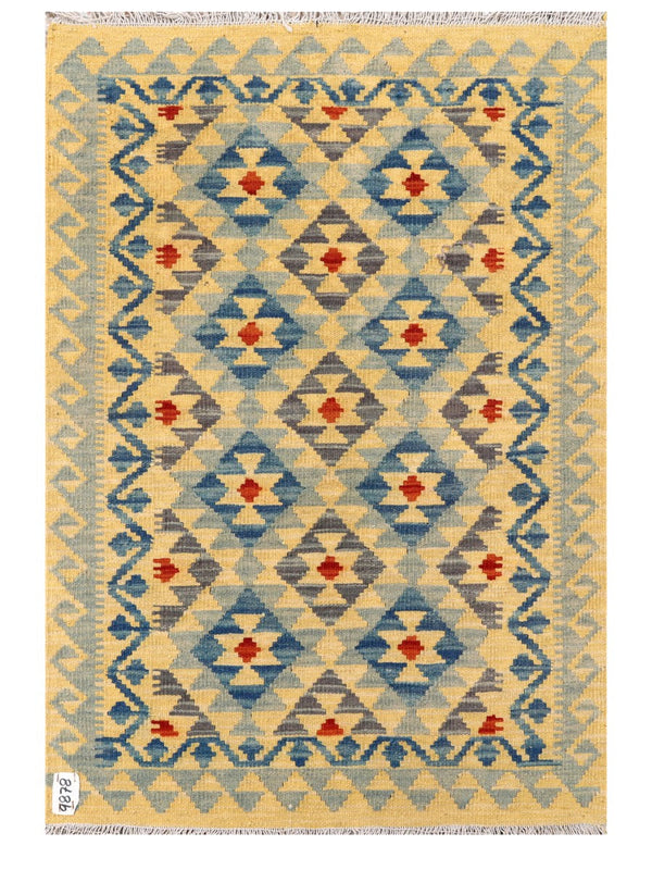 Maimana Afghanistan Kilim Rug - 123 x 84 cm