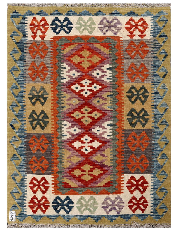 Maimana Afghanistan Kilim Rug - 123 x 90 cm
