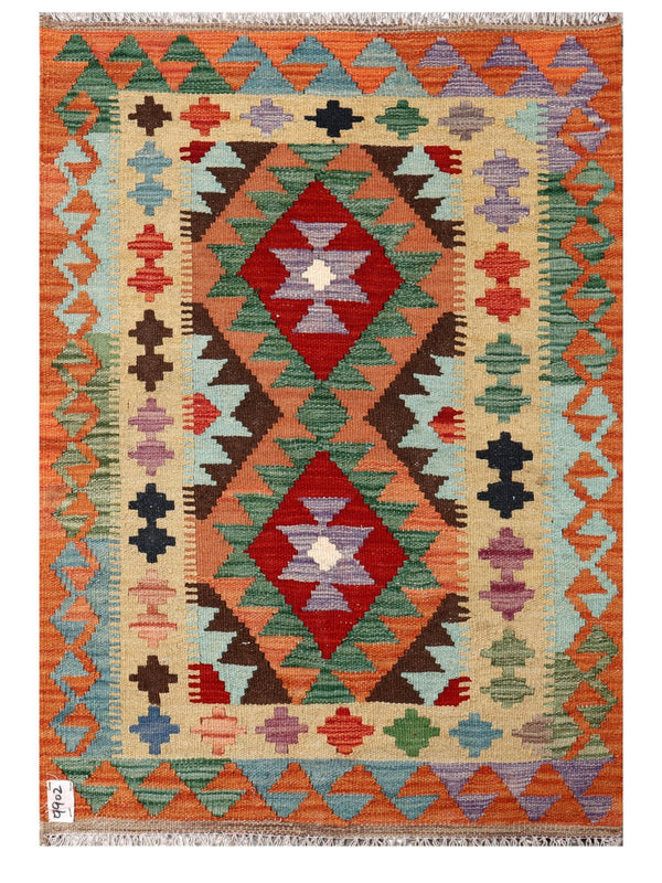 Maimana Afghanistan Kilim Rug - 120 x 84 cm