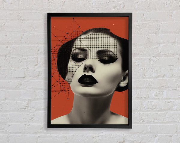 Abstract Fashion Retro Framed Print