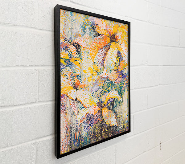 Abstract Flower Dot Art