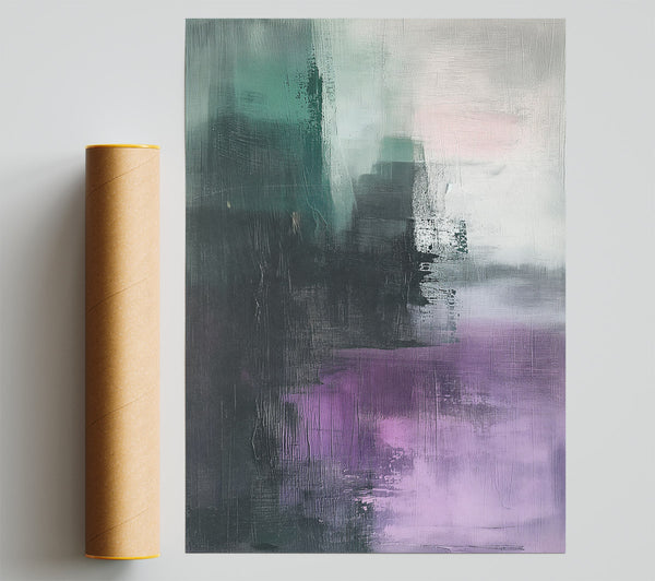 Abstract Greens Poster