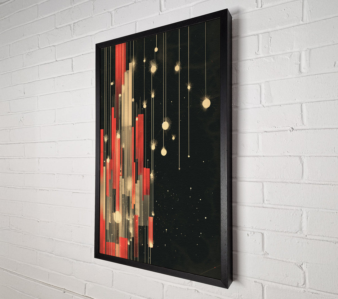  A Canvas Print of Abtract Down Line Canvas Art