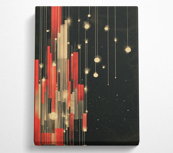  A Canvas Print of Abtract Down Line Canvas Art