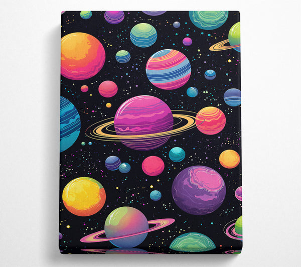  A Canvas Print of Acid Galaxy Canvas Art