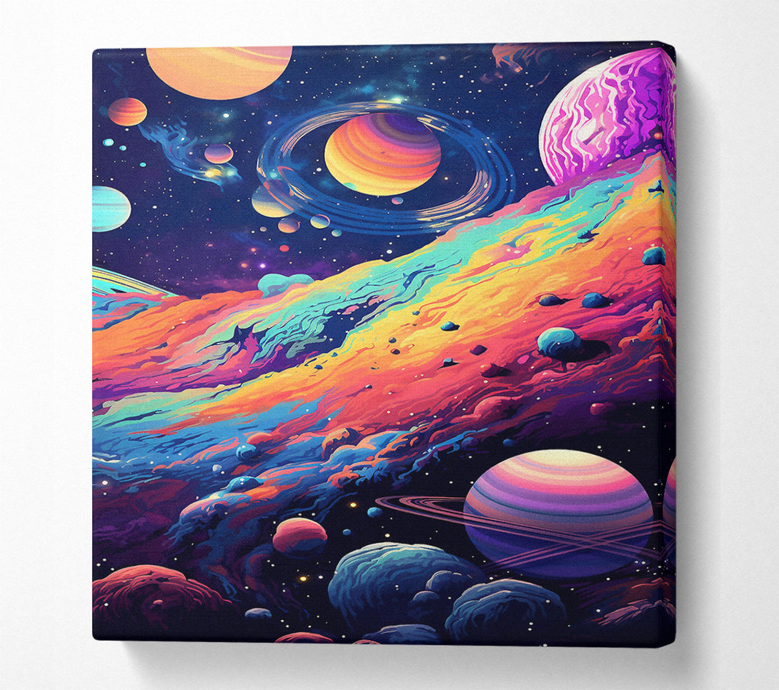  A Canvas Print of Acid Planets Atmosphere Canvas Print