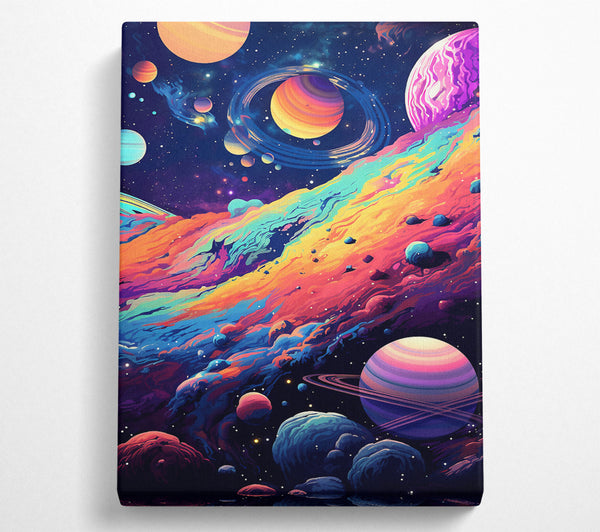  A Canvas Print of Acid Planets Atmosphere Canvas Print