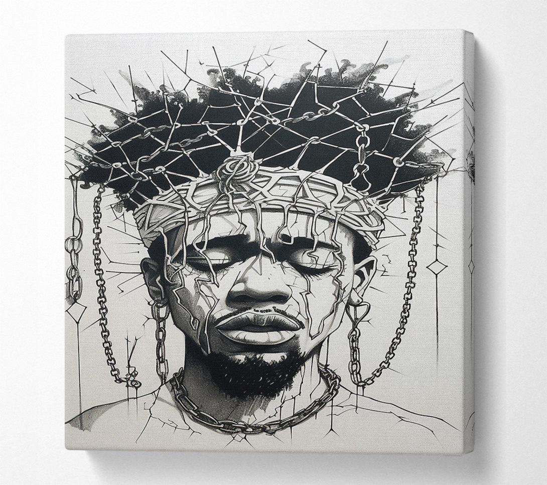  A Canvas Print of African Man Art Canvas Art