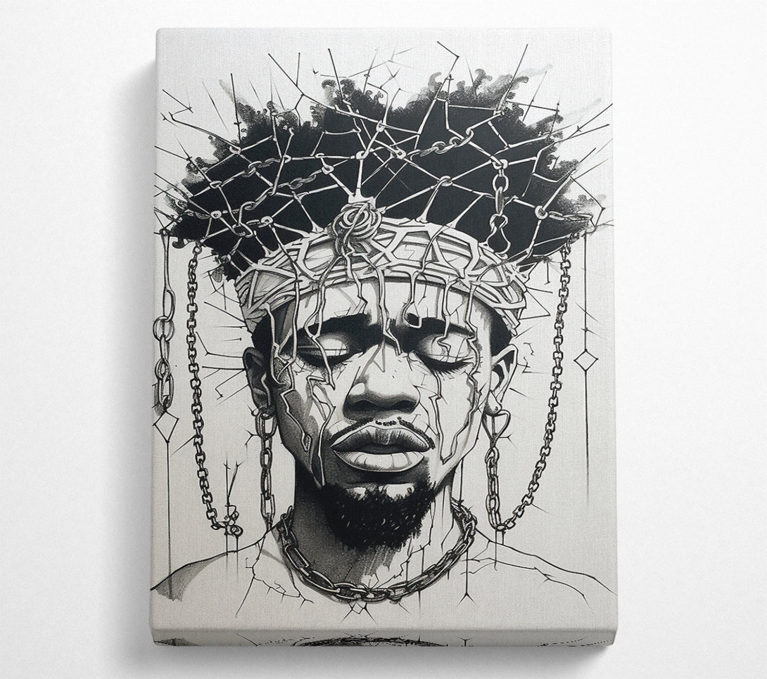  A Canvas Print of African Man Art Canvas Art
