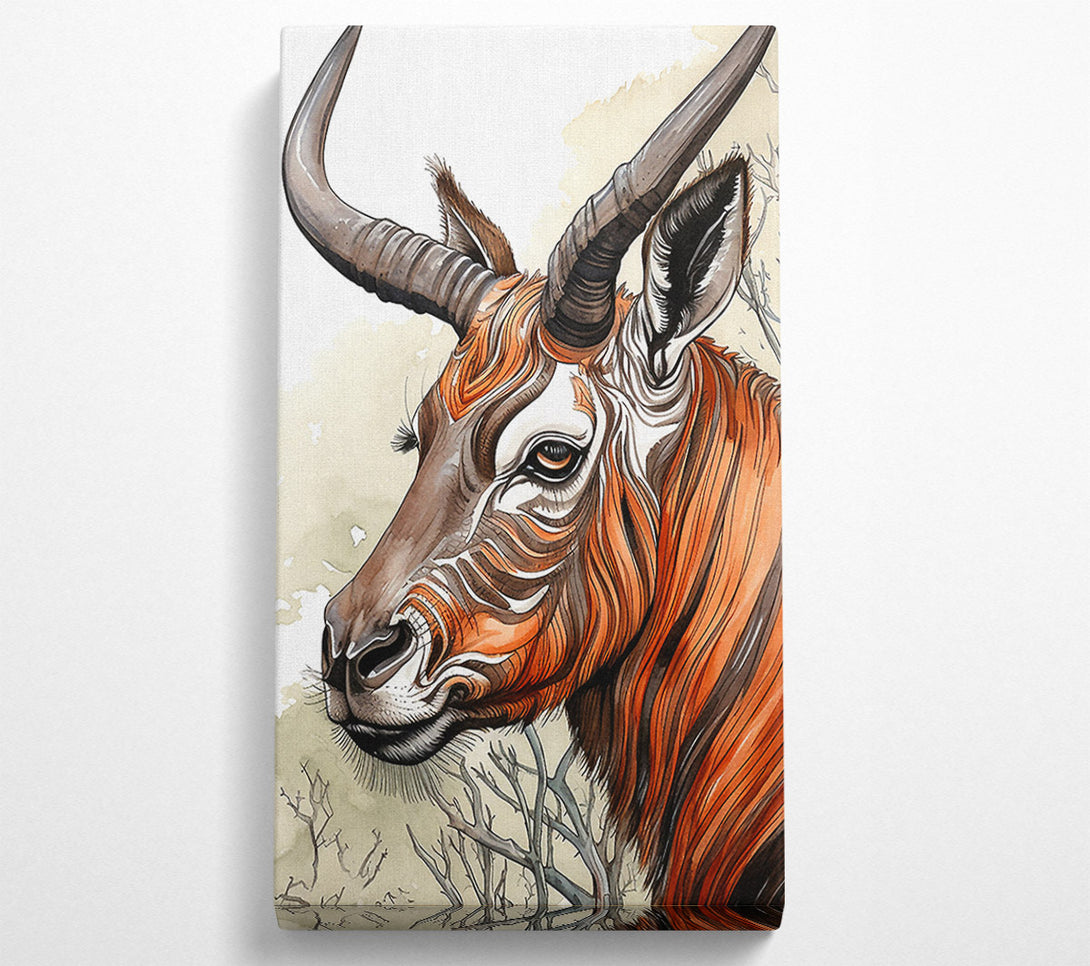  A Canvas Print of African Wildlife Stripes Canvas Art