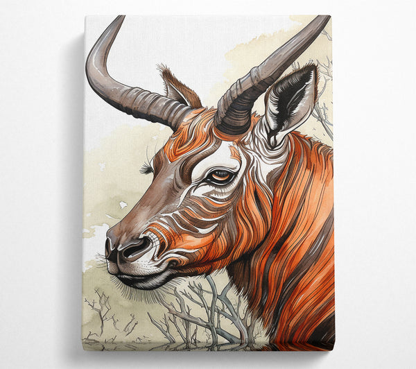  A Canvas Print of African Wildlife Stripes Canvas Art