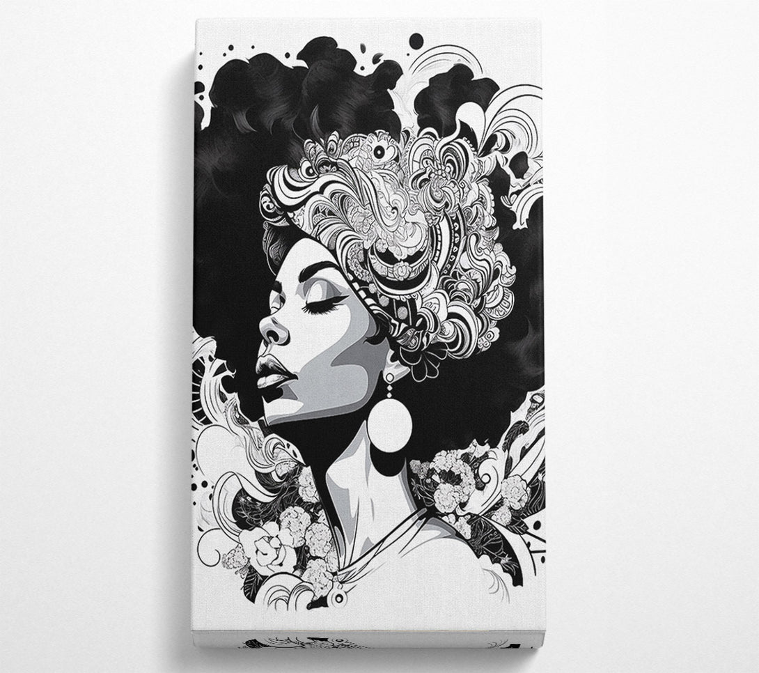  A Canvas Print of African Woman Fashion Canvas Print