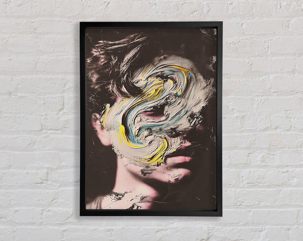 All Mixed Up Face Framed Print