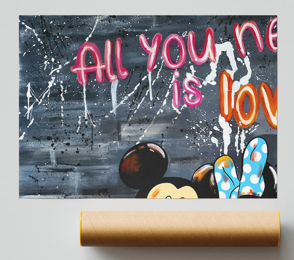 All You Need Is Love Mice Print