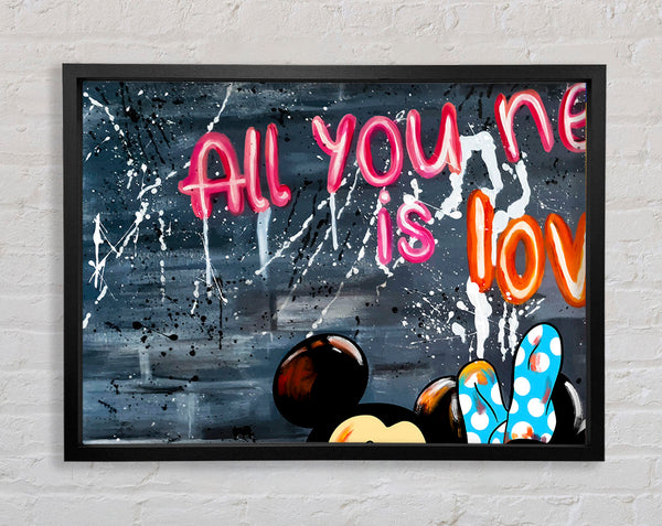 All You Need Is Love Mice Framed Print