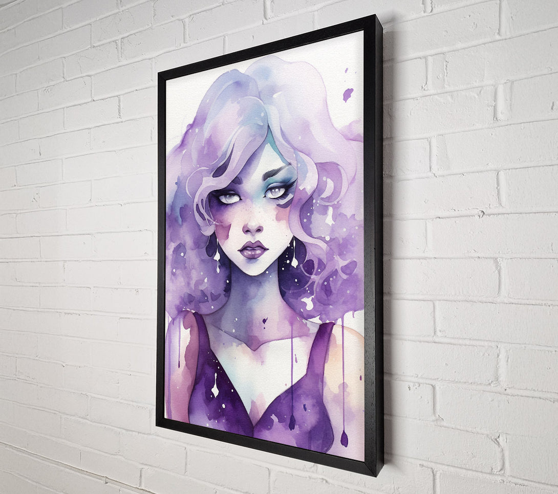  A Canvas Print of Amethyst Girl Canvas Wall Art