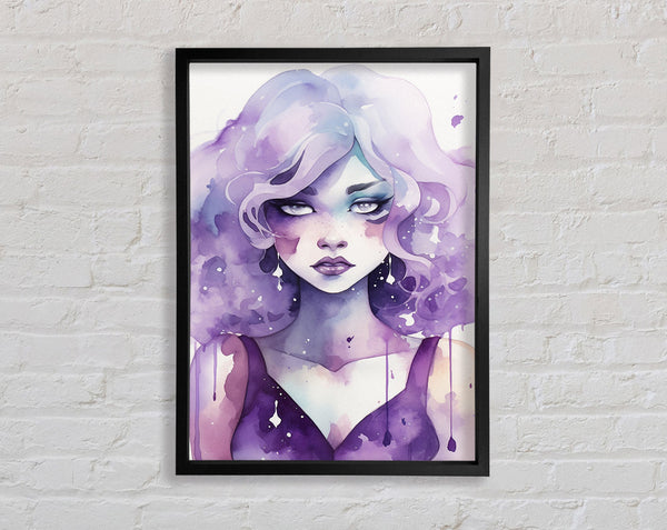 Amethyst Girl Framed Print