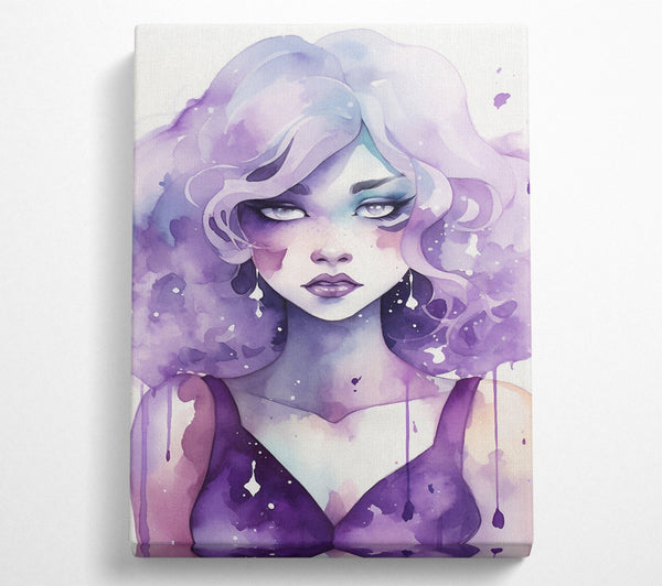  A Canvas Print of Amethyst Girl Canvas Wall Art