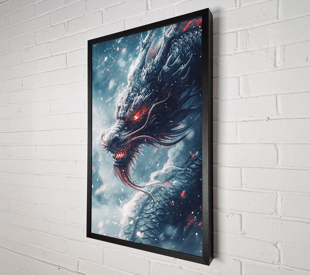  A Canvas Print of Angry Dragon Canvas Print