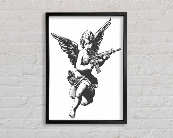 Army Angel Framed Print