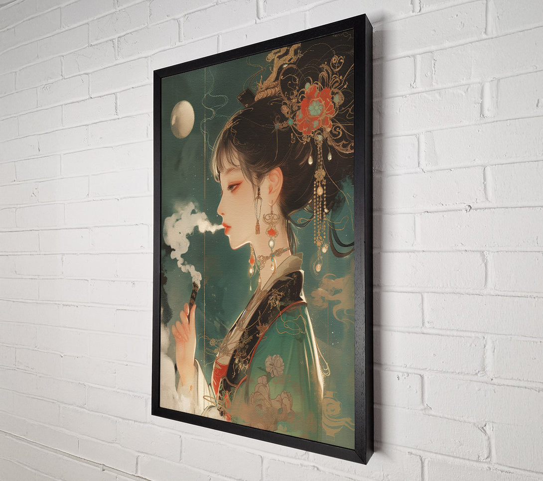  A Canvas Print of Asian Smoke Canvas Art