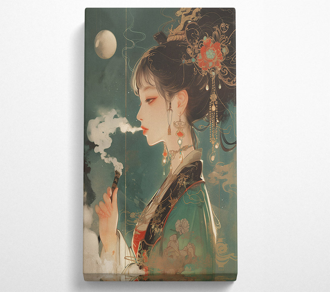  A Canvas Print of Asian Smoke Canvas Art