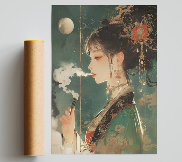 Asian Smoke Giclee Print