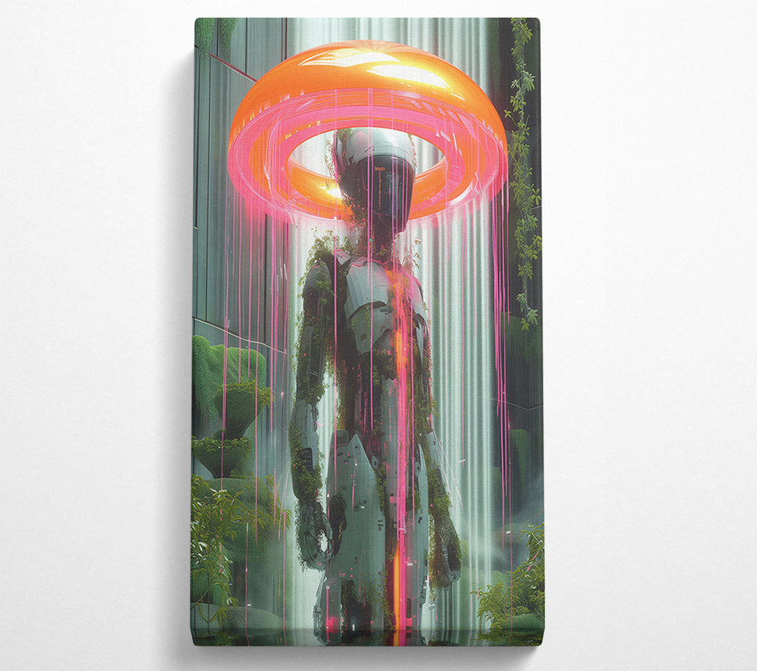  A Canvas Print of Astronaut Waterfall Canvas Art