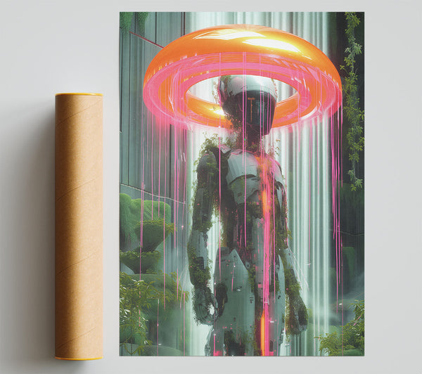 Astronaut Waterfall Giclee Print
